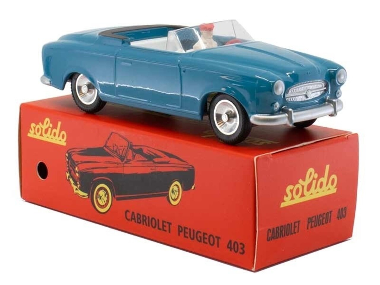 Peugeot Peugeot 403 Cabriolet + Figure - 1:43 - Solido Peugeot Peugeot 403 Cabriolet + Figure - 1:43 - Solido