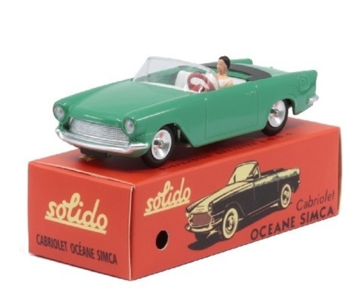 Simca Simca Oceane Cabriolet + Figure - 1:43 - Solido Simca Simca Oceane Cabriolet + Figure - 1:43 - Solido