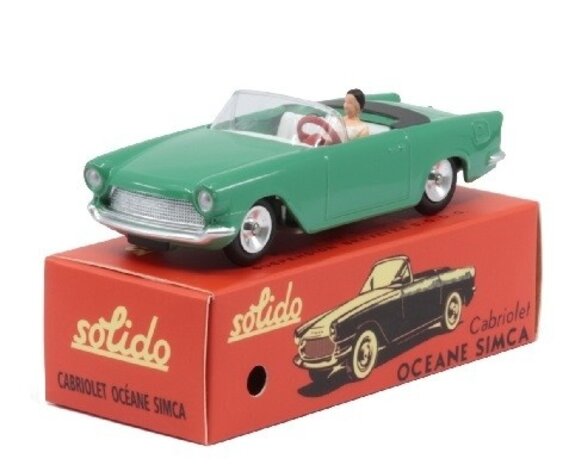 Simca Simca Oceane Cabriolet + Figure - 1:43 - Solido Simca Simca Oceane Cabriolet + Figure - 1:43 - Solido