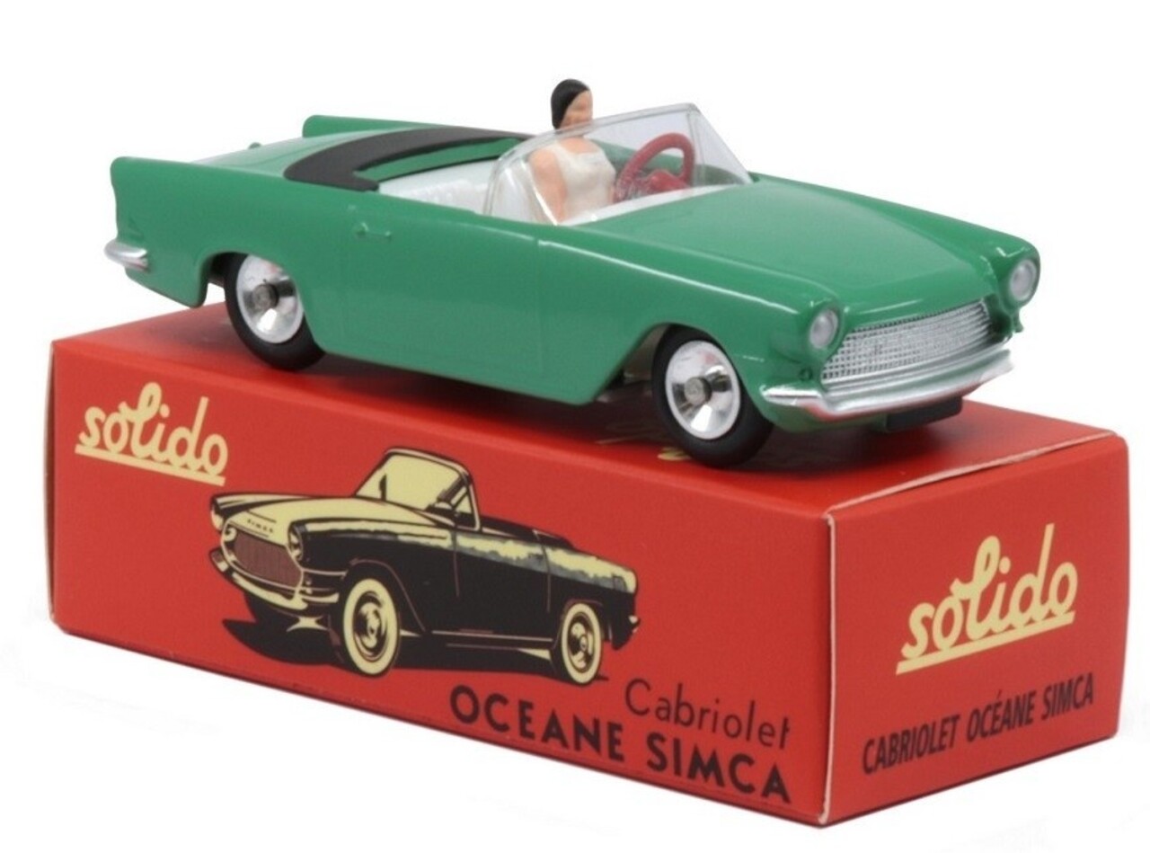Simca Simca Oceane Cabriolet + Figure - 1:43 - Solido Simca Simca Oceane Cabriolet + Figure - 1:43 - Solido