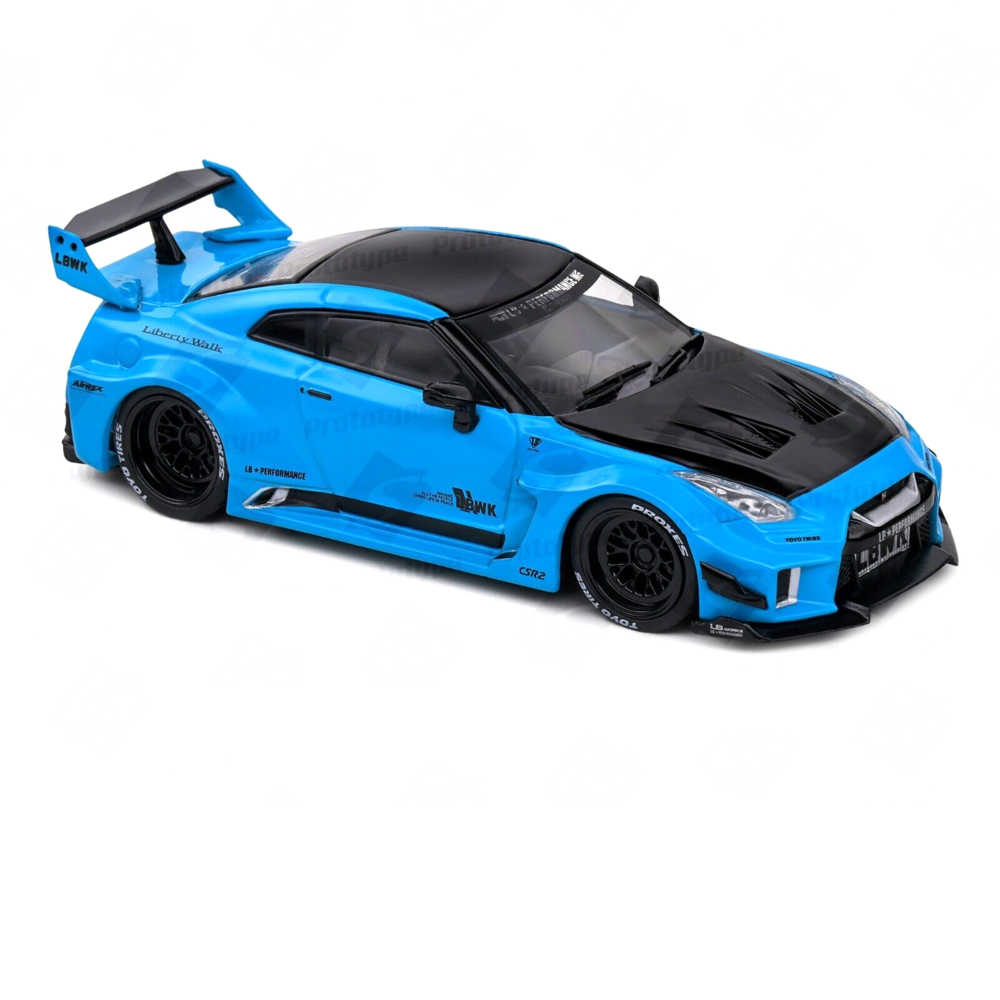 Nissan Nissan GT-R (R35) w/LibertyWalk Body Kit - 1:43 - Solido Nissan Nissan GT-R (R35) w/LibertyWalk Body Kit - 1:43 - Solido