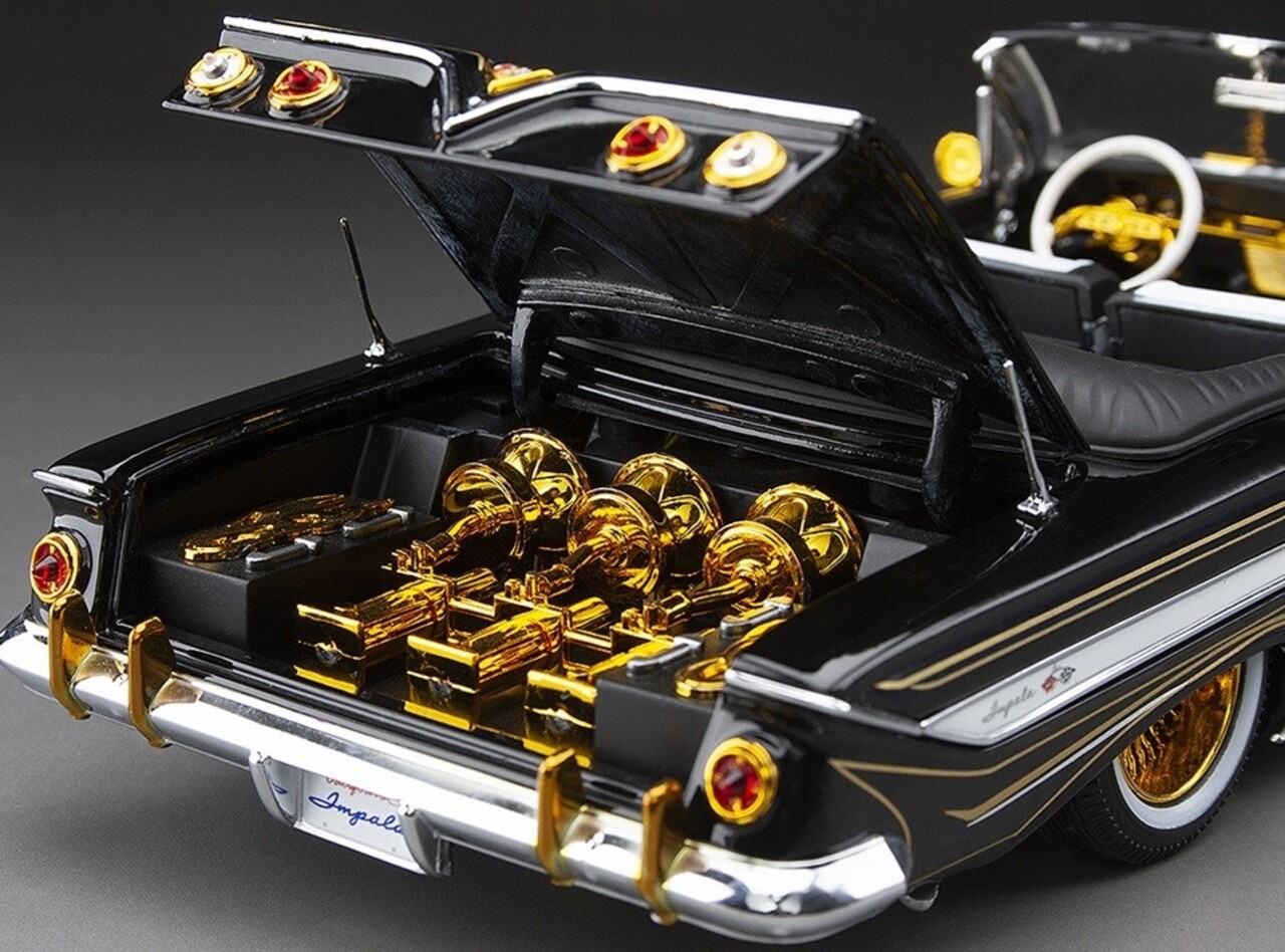 Chevrolet Chevrolet Impala Convertible Open Lowrider + Movable Suspension 1961 - 1:18 - Sun Star Chevrolet Chevrolet Impala Convertible Open Lowrider + Movable Suspension 1961 - 1:18 - Sun Star