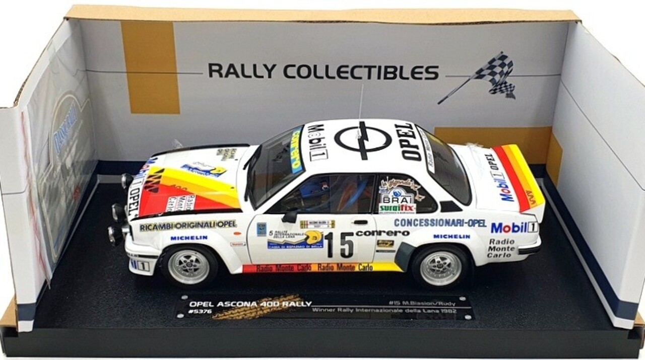 Opel Opel Ascona 400 #15 Rally International Della Lana (Italy) 1982 - 1:18 - Sun Star Opel Opel Ascona 400 #15 Rally International Della Lana (Italy) 1982 - 1:18 - Sun Star