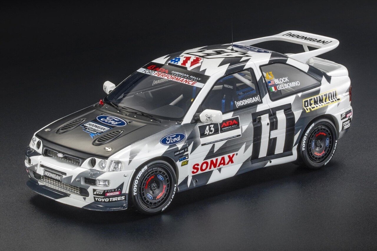 Ford Ford Escort RS Cosworth #43 Hoonigan 3rd Rally Trail Oregon USA 2018 - 1:18 - Top Marques Collectibles Ford Ford Escort RS Cosworth #43 Hoonigan 3rd Rally Trail Oregon USA 2018 - 1:18 - Top Marques Collectibles