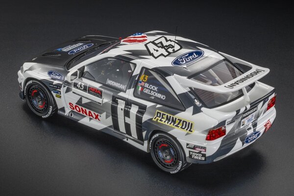 Ford Ford Escort RS Cosworth #43 Hoonigan 3rd Rally Trail Oregon USA 2018 - 1:18 - Top Marques Collectibles Ford Ford Escort RS Cosworth #43 Hoonigan 3rd Rally Trail Oregon USA 2018 - 1:18 - Top Marques Collectibles