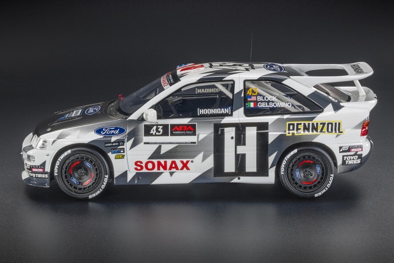 Ford Ford Escort RS Cosworth #43 Hoonigan 3rd Rally Trail Oregon USA 2018 - 1:18 - Top Marques Collectibles Ford Ford Escort RS Cosworth #43 Hoonigan 3rd Rally Trail Oregon USA 2018 - 1:18 - Top Marques Collectibles
