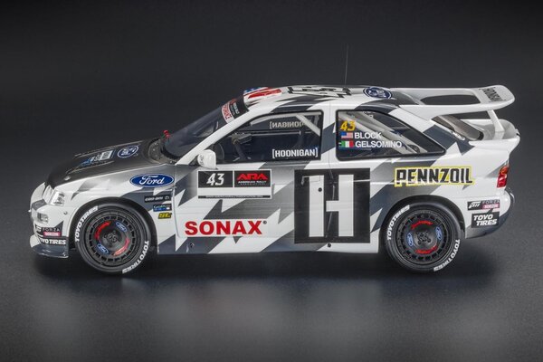 Ford Ford Escort RS Cosworth #43 Hoonigan 3rd Rally Trail Oregon USA 2018 - 1:18 - Top Marques Collectibles Ford Ford Escort RS Cosworth #43 Hoonigan 3rd Rally Trail Oregon USA 2018 - 1:18 - Top Marques Collectibles