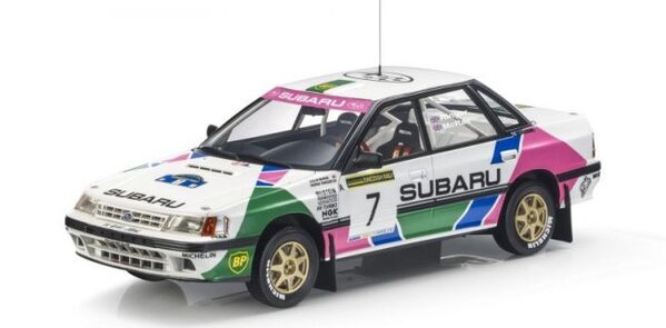 Subaru Subaru Legacy RS #7 2nd Rally Sweden 1992 + Showcase - 1:18 - Top Marques Collectibles Subaru Subaru Legacy RS #7 2nd Rally Sweden 1992 + Showcase - 1:18 - Top Marques Collectibles