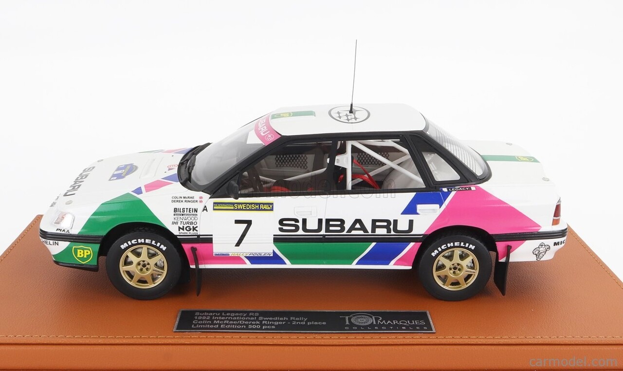 Subaru Subaru Legacy RS #7 2nd Rally Sweden 1992 + Showcase - 1:18 - Top Marques Collectibles Subaru Subaru Legacy RS #7 2nd Rally Sweden 1992 + Showcase - 1:18 - Top Marques Collectibles
