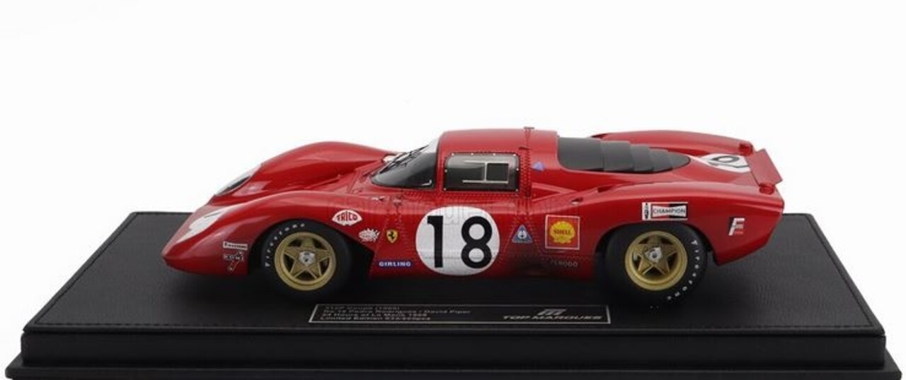Ferrari Ferrari 312P 3.0L V12 Coupe #18 Team Sefac 24H Le Mans 1969 Dirty Version - 1:18 - Top Marques Collectibles