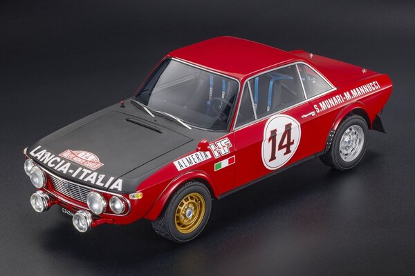 Lancia Lancia Fulvia HF 1600 Coupe #14 Winner Rally Monte Carlo 1972 Night Version - 1:12 - Top Marques Collectibles