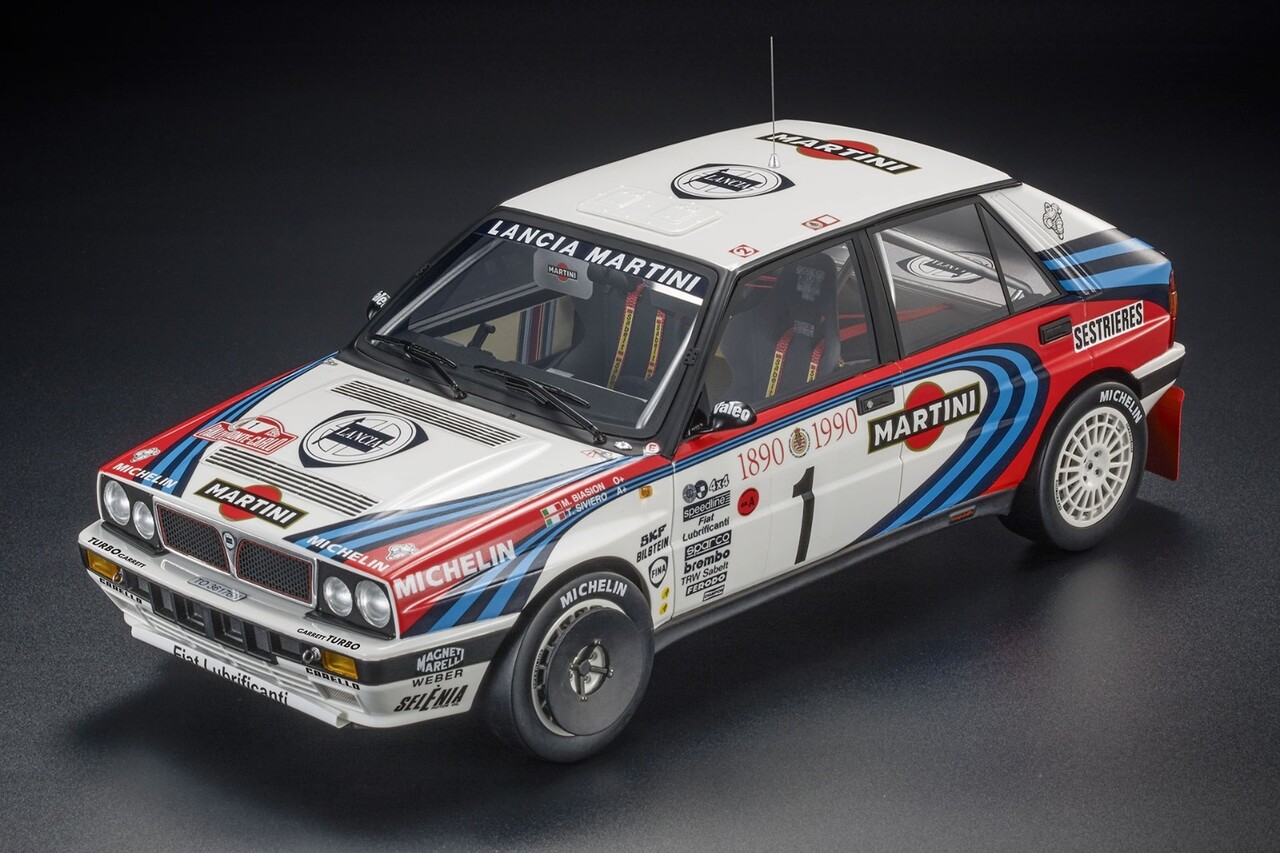 Lancia Lancia Delta HF Integrale 16V #1 Martini 3rd Rally Monte Carlo 1990 - 1:12 - Top Marques Collectibles