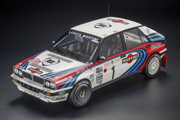 Lancia Lancia Delta HF Integrale 16V #1 Martini 3rd Rally Monte Carlo 1990 - 1:12 - Top Marques Collectibles