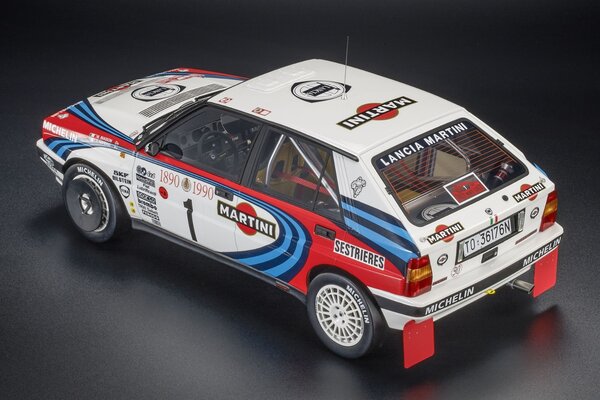 Lancia Lancia Delta HF Integrale 16V #1 Martini 3rd Rally Monte Carlo 1990 - 1:12 - Top Marques Collectibles