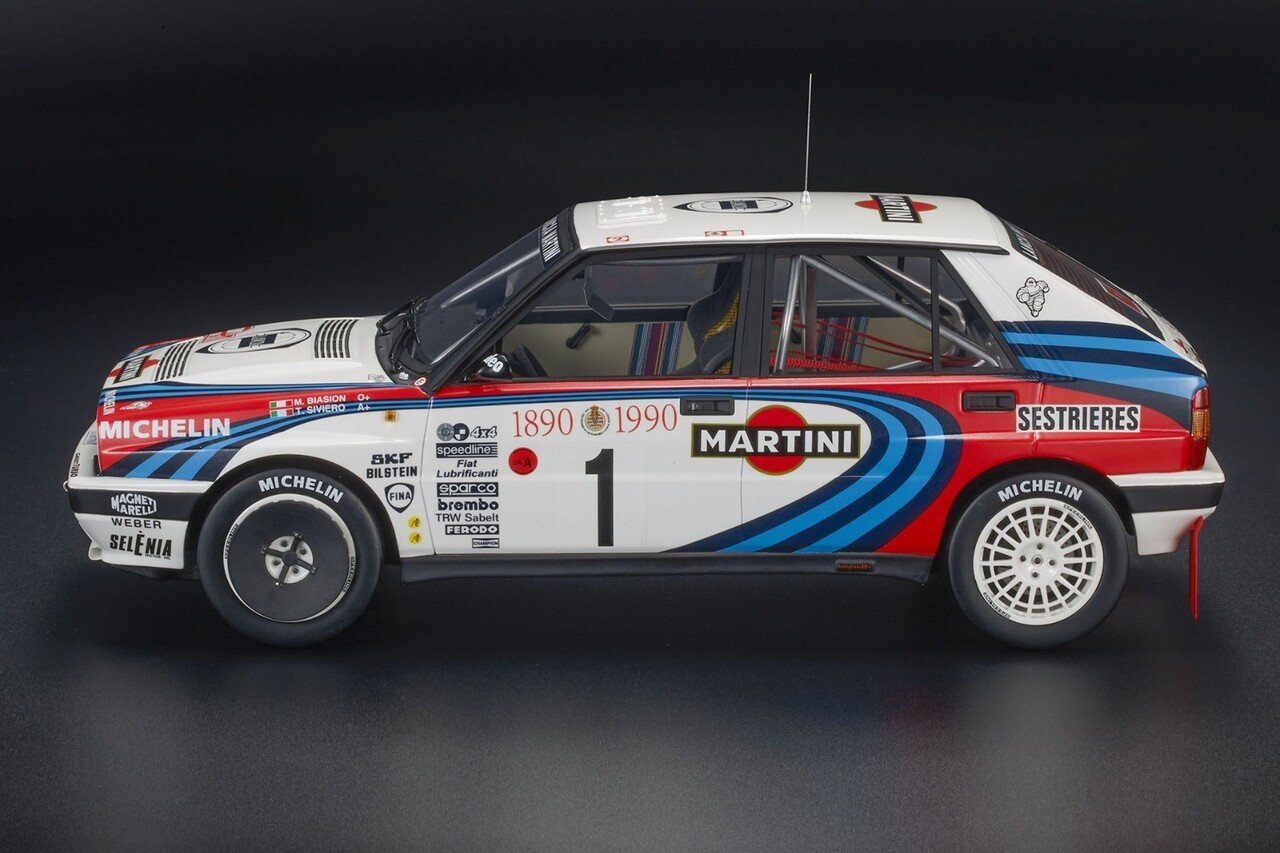 Lancia Lancia Delta HF Integrale 16V #1 Martini 3rd Rally Monte Carlo 1990 - 1:12 - Top Marques Collectibles