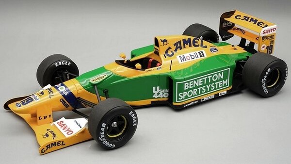 Formule 1 Benetton F1 B192 Ford # 19 Test Car Barcelona Season 1992 - 1:18 - Tecnomodel Mythos Formule 1 Benetton F1 B192 Ford # 19 Test Car Barcelona Season 1992 - 1:18 - Tecnomodel Mythos