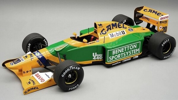 Formule 1 Benetton F1 B192 Ford # 20 Test Car Silveratone Season 1992 - 1:18 - Tecnomodel Mythos Formule 1 Benetton F1 B192 Ford # 20 Test Car Silveratone Season 1992 - 1:18 - Tecnomodel Mythos