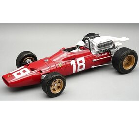 Formule 1 Ferrari 312 F1-67 #18 GP Monaco 1967 L.Bandini + Pilot - 1:18 - Tecnomodel Mythos