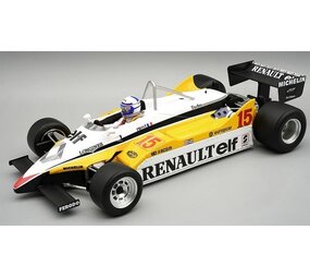 Renault Renault RE30B #15 Winner GP Brasil 1982 + Pilot - 1:18 - Tecnomodel Mythos