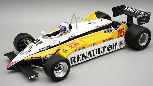 Renault Renault RE30B #15 Winner GP Brasil 1982 + Pilot - 1:18 - Tecnomodel Mythos