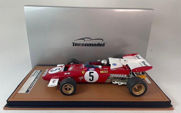Formule 1 Ferrari 312 B2 #5 GP Germany 1971 + Pilot - 1:18 - Tecnomodel Mythos