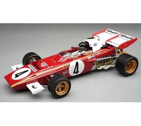 Formule 1 Ferrari 312 B2 #4 GP Monaco 1971 + Pilot - 1:18 - Tecnomodel Mythos