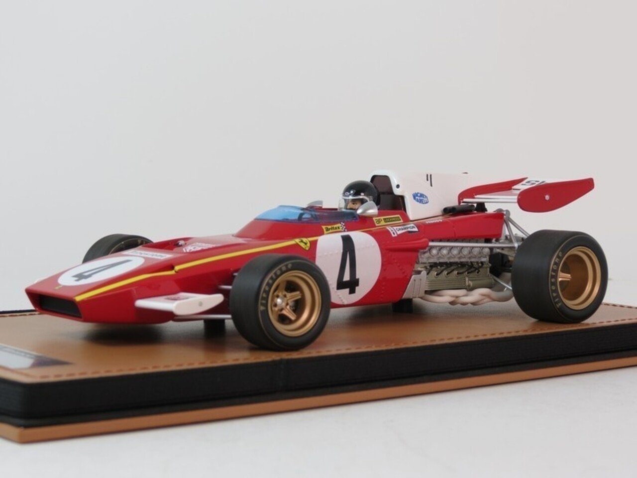 Formule 1 Ferrari 312 B2 #4 GP Monaco 1971 + Pilot - 1:18 - Tecnomodel Mythos