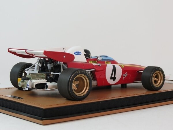 Formule 1 Ferrari 312 B2 #4 GP Monaco 1971 + Pilot - 1:18 - Tecnomodel Mythos
