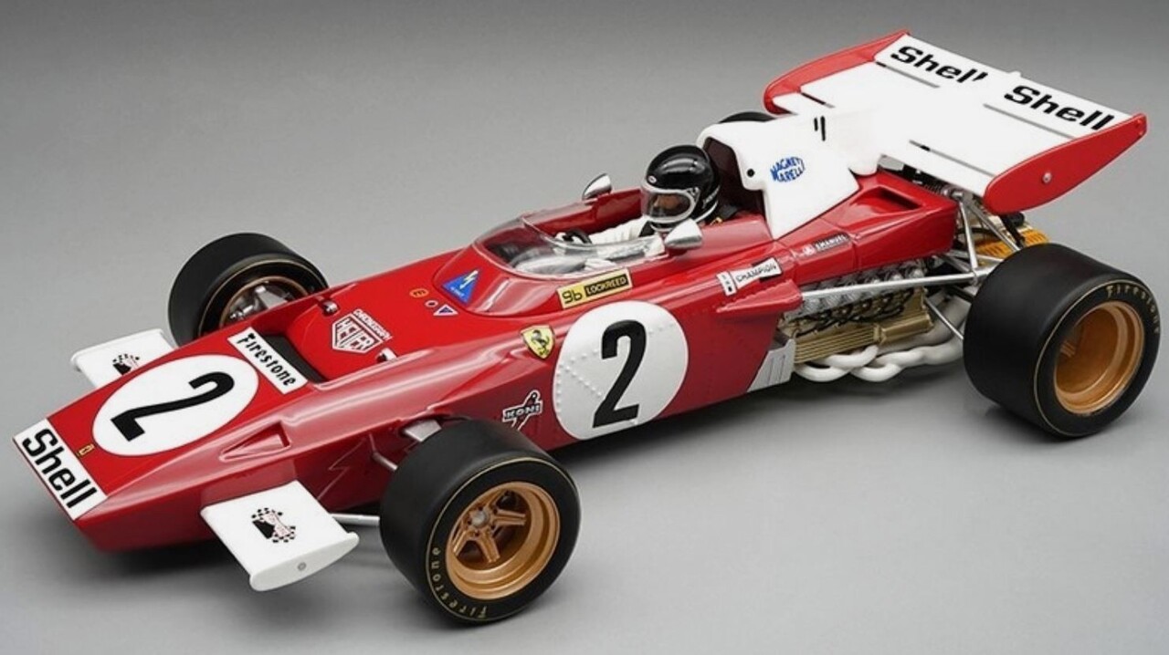 Formule 1 Ferrari 312 B2 #2 GP NL Zandvoort 1971 + Pilot - 1:18 - Tecnomodel Mythos