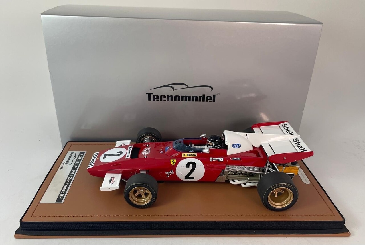 Formule 1 Ferrari 312 B2 #2 GP NL Zandvoort 1971 + Pilot - 1:18 - Tecnomodel Mythos
