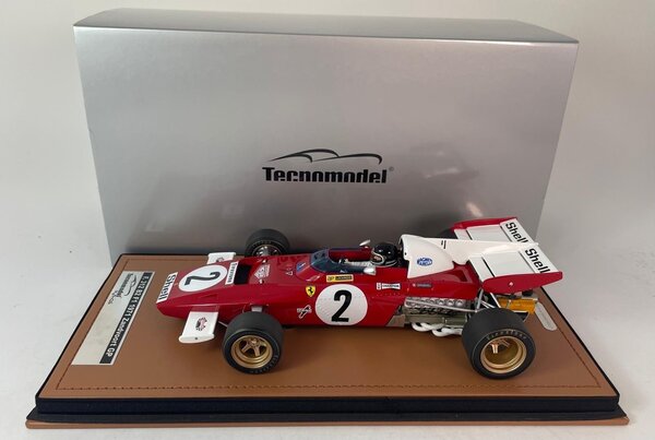 Formule 1 Ferrari 312 B2 #2 GP NL Zandvoort 1971 + Pilot - 1:18 - Tecnomodel Mythos