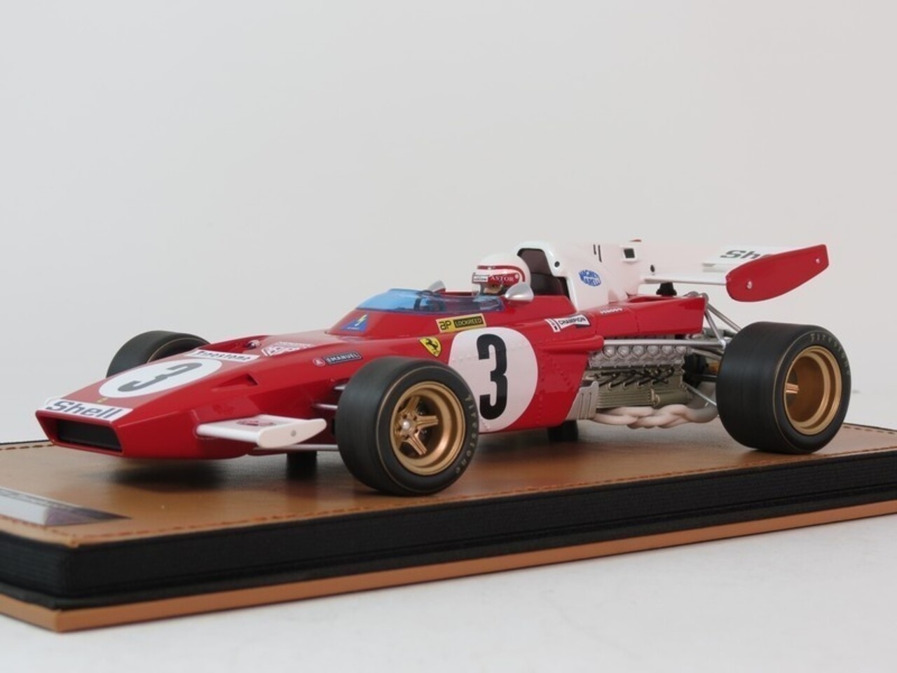 Formule 1 Ferrari 312 B2 #3 GP NL Zandvoort 1971 + Pilot - 1:18 - Tecnomodel Mythos Formule 1 Ferrari 312 B2 #3 GP NL Zandvoort 1971 + Pilot - 1:18 - Tecnomodel Mythos