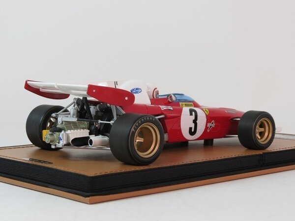 Formule 1 Ferrari 312 B2 #3 GP NL Zandvoort 1971 + Pilot - 1:18 - Tecnomodel Mythos Formule 1 Ferrari 312 B2 #3 GP NL Zandvoort 1971 + Pilot - 1:18 - Tecnomodel Mythos