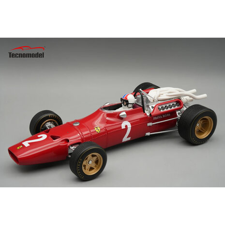 Formule 1 Ferrari 312 F1-67 #2 GP Italy  + Pilot C.Amon 1967 - 1:18 - Tecnomodel Mythos