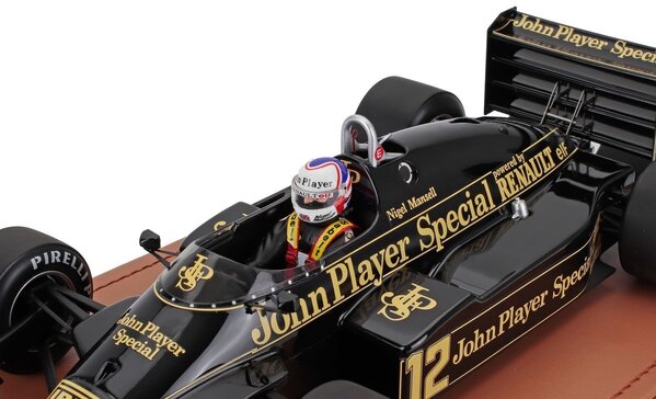 Lotus Lotus F1 94T #12 Team JPS European GP 1983 + Pilot N.Mansell - 1:18 - Tecnomodel Mythos