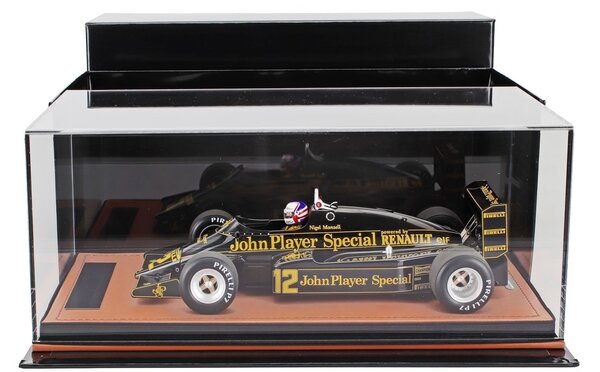 Lotus Lotus F1 94T #11 Team JPS European GP 1983 + Pilot E.de Angelis - 1:18 - Tecnomodel Mythos