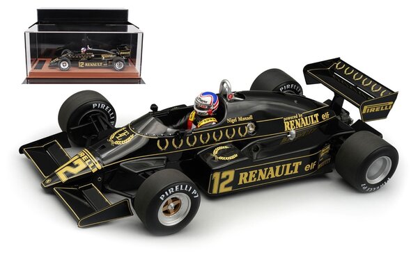 Lotus Lotus F1 94T #12 Team JPS British GP 1983 + Pilot N.Mansell - 1:18 - Tecnomodel Mythos
