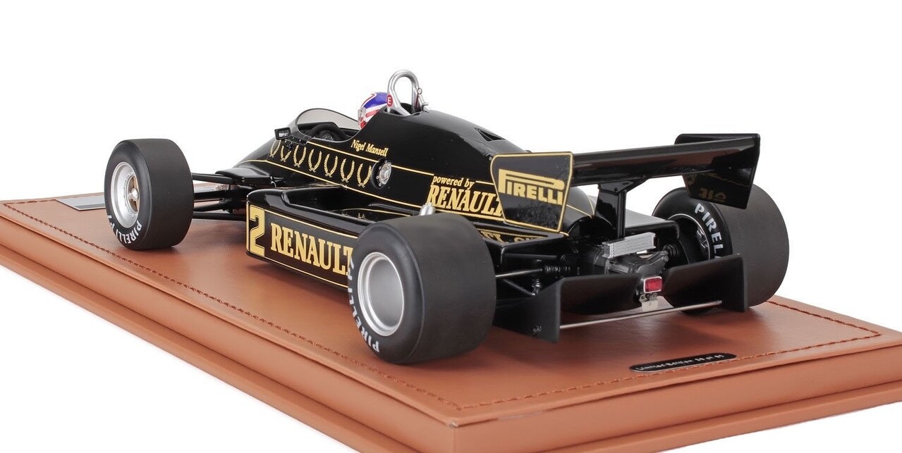 Lotus Lotus F1 94T #12 Team JPS British GP 1983 + Pilot N.Mansell - 1:18 - Tecnomodel Mythos