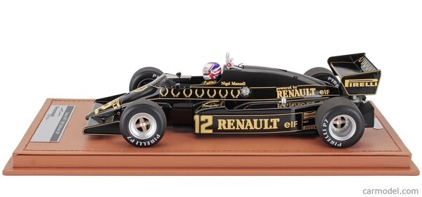 Lotus Lotus F1 94T #12 Team JPS British GP 1983 + Pilot N.Mansell - 1:18 - Tecnomodel Mythos