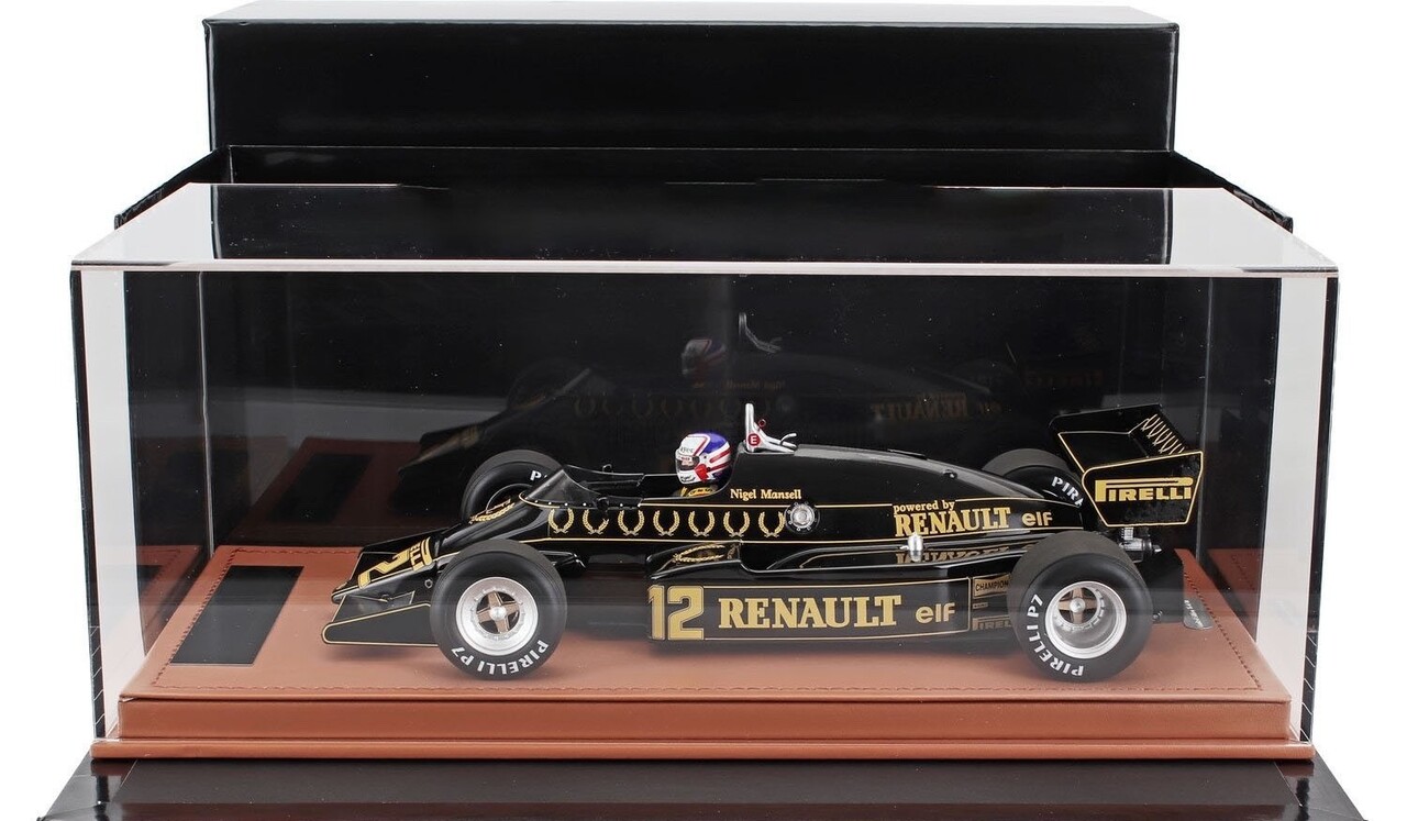 Lotus Lotus F1 94T #12 Team JPS British GP 1983 + Pilot N.Mansell - 1:18 - Tecnomodel Mythos