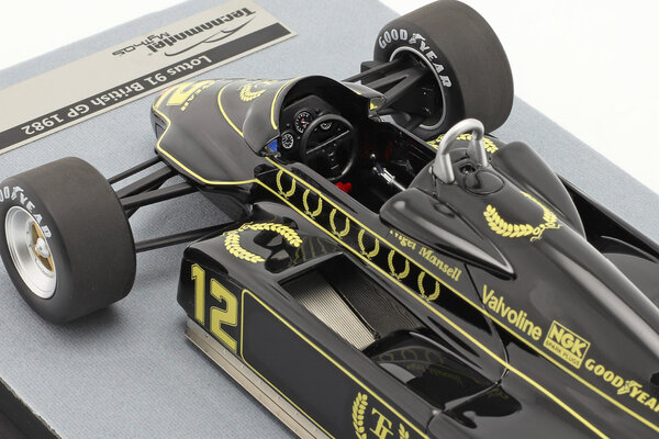 Formule 1 Lotus 91 #12  GP Great Britain 1982 - 1:18 - Tecnomodel Mythos