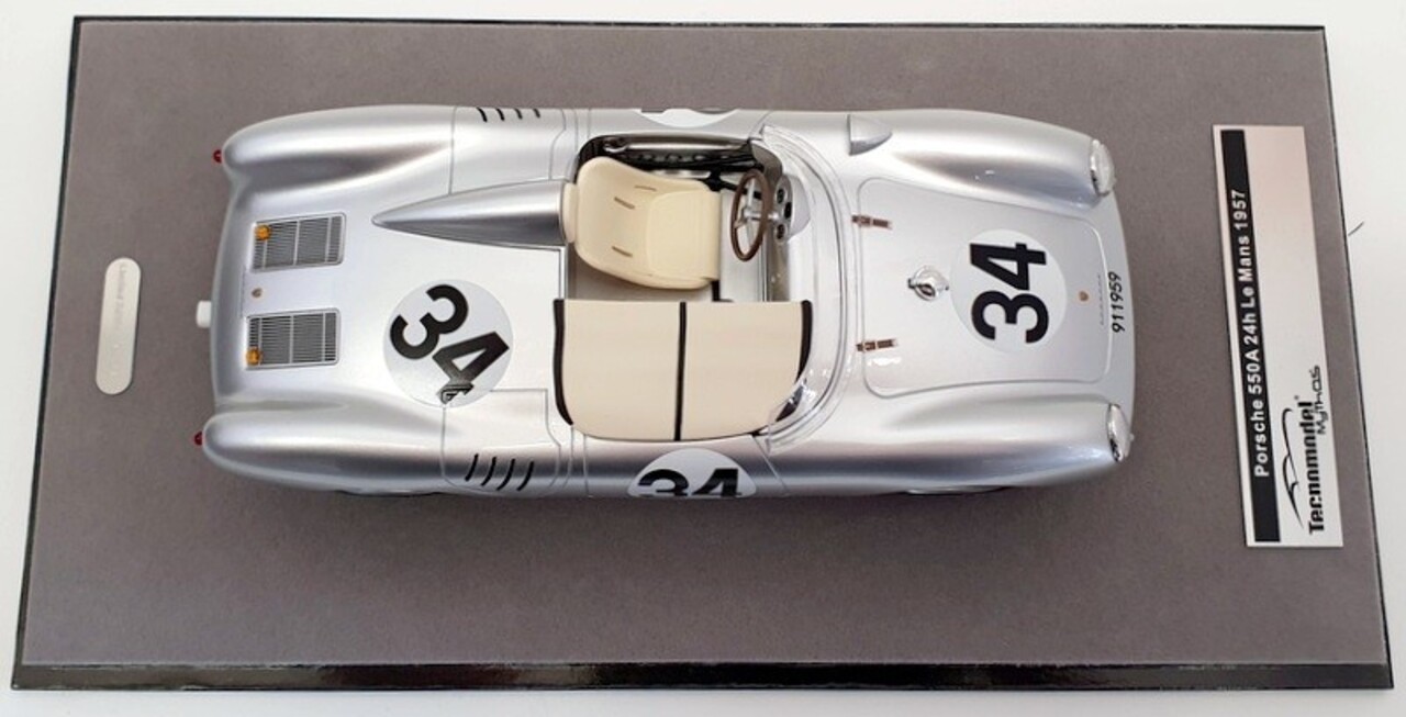 Porsche Porsche 550A #34 Team Porsche KG 24H Le Mans 1957 - 1:43 - Tecnomodel Mythos Porsche Porsche 550A #34 Team Porsche KG 24H Le Mans 1957 - 1:43 - Tecnomodel Mythos