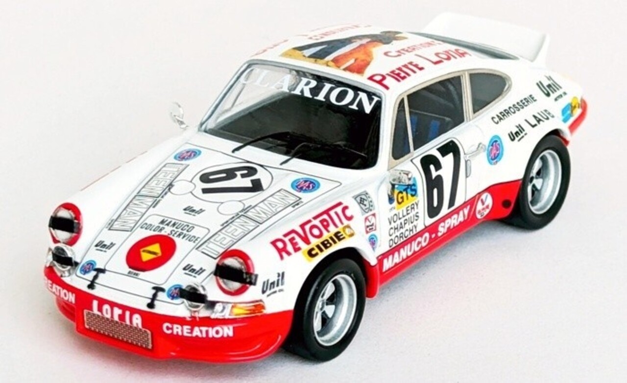 Porsche Porsche 911 Carrera RSR #67 24H Le Mans 1974 - 1:43 - Troféu Porsche Porsche 911 Carrera RSR #67 24H Le Mans 1974 - 1:43 - Troféu