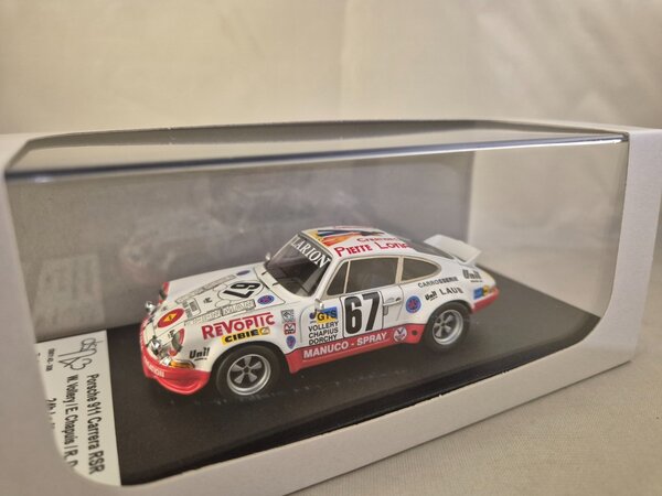 Porsche Porsche 911 Carrera RSR #67 24H Le Mans 1974 - 1:43 - Troféu Porsche Porsche 911 Carrera RSR #67 24H Le Mans 1974 - 1:43 - Troféu