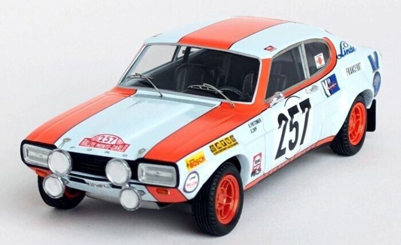 Ford Ford Capri 2600 MKI #257 Rally Monte Carlo 1971 - 1:43 - Troféu Ford Ford Capri 2600 MKI #257 Rally Monte Carlo 1971 - 1:43 - Troféu