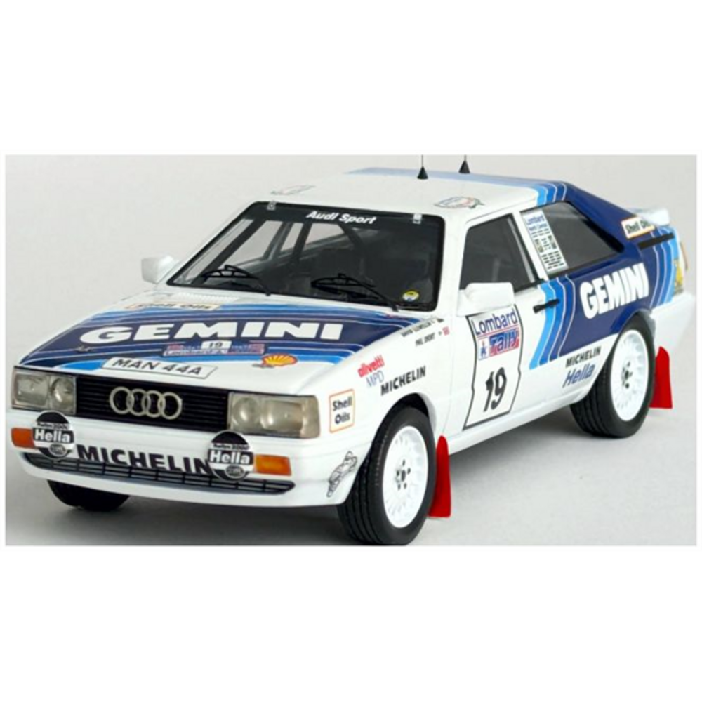 Audi Audi Quattro Coupe #19 6th RAC Rally (GB) 1987 - 1:43 - Troféu Audi Audi Quattro Coupe #19 6th RAC Rally (GB) 1987 - 1:43 - Troféu