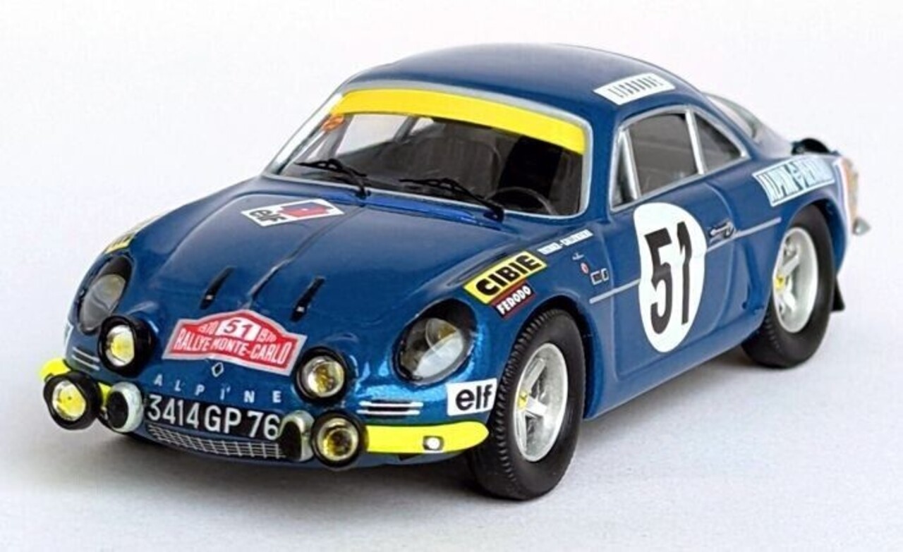 Alpine Alpine Renault A110 #51 Rally Monte Carlo 1970 - 1:43 - Troféu