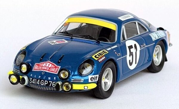 Alpine Alpine Renault A110 #51 Rally Monte Carlo 1970 - 1:43 - Troféu
