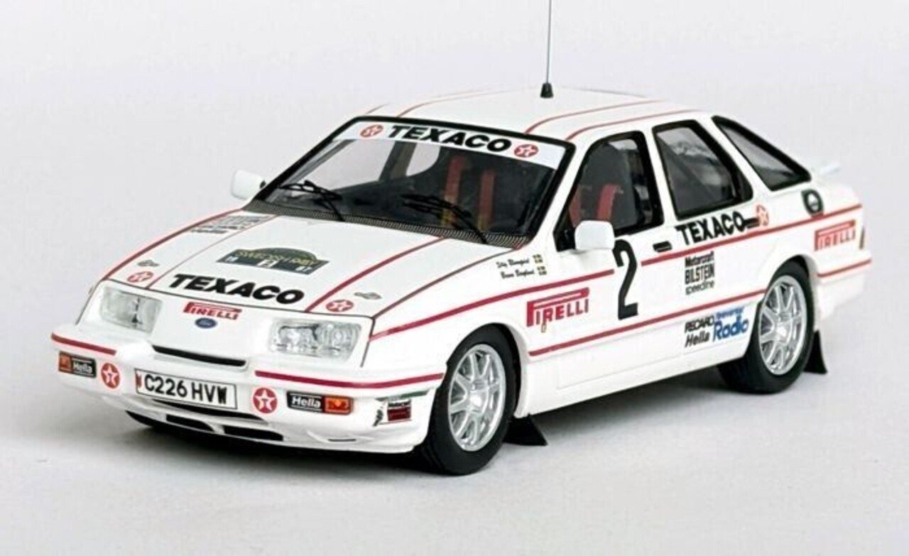 Ford Ford Sierra XR 4x4 Gr. A #2 6th Rally Sweden 1987 'Texaco' - 1:43 - Troféu Ford Ford Sierra XR 4x4 Gr. A #2 6th Rally Sweden 1987 'Texaco' - 1:43 - Troféu