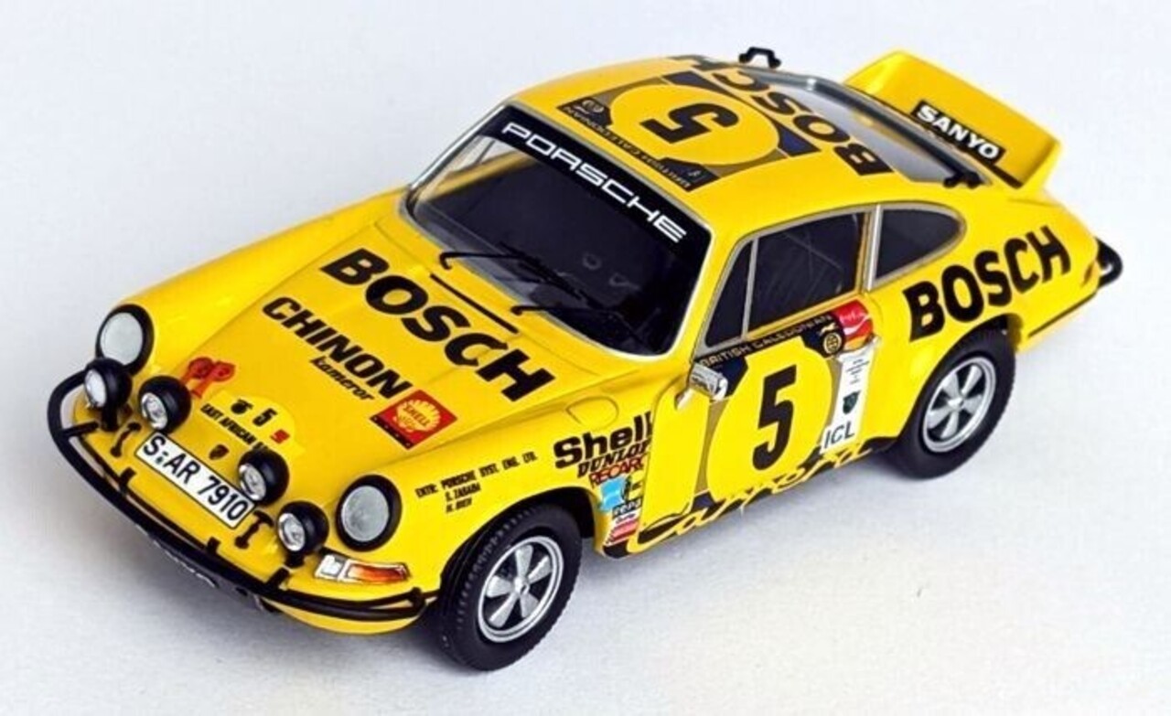 Porsche Porsche 911 Carrera RS #5 East African Safari Rally 1973 - 1:43 - Troféu Porsche Porsche 911 Carrera RS #5 East African Safari Rally 1973 - 1:43 - Troféu